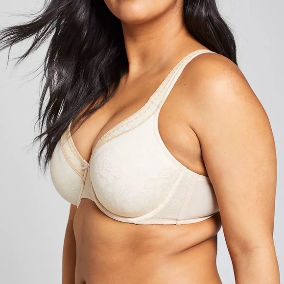 CACIQUE Women’s Full Coverage Bra with Lace Underwire Plus Size 38D NWT - Picture 3 of 6